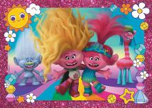 TREFL TROLLS Glitter puzzle Trolls 3, 100 pcs