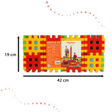 Ikonka Art.KX4386 Būvkonstrukciju kubs 48 elementi