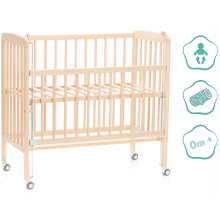 Fillikid Bedside Crib Nino  Art.555-00 Natur Bērnu koka gultiņa 90 х 45 cm