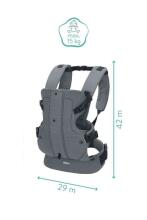 Fillikid Front Carrier Art.Z-06-17 Grey Bērnu ķengursoma 2 vienā ( 3,5 līdz 15kg)