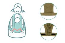 Fillikid Front Carrier Art.MC03-54 Green Сумка переноска кенгуру 2 в 1 ( 3,6 до 15 кг)