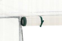 Ikonka Art.KX3843 Garden greenhouse vegetable tunnel tomato film white 200 x 77 x 168/146 cm