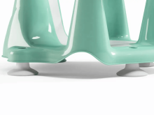 Ok Baby Flipper Evolution Art.37991500 Azzurro Krēsliņš vannai