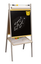 Ikonka Art.KX3823 Dry-erase krīta tāfele 4540x100 pelēka-poppy