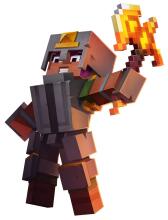 NERF Minecraft Firebrand šautriņu izšaušanas cirvis