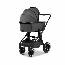 Moon Resea + 2/1 Art.158856 Anthrazit Black Matt Bērnu universālie kulbu/sporta ratiņi 2 vienā