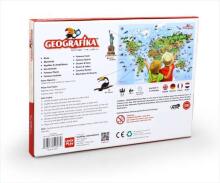 KidyBox Art.UPWM-2840/LV01 Spēle Pasaules karte ĢEOGRĀFIJA LV / EST / LT / ENG valodās