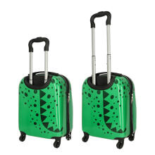 Ikonka Crocodile Art.KX3963_1 Children's travel case on wheels crocodile