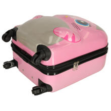Ikonka Сat Art.KX3963_3  Children's travel case on wheels cat pink