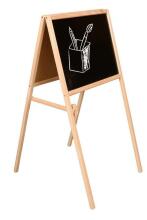 Ikonka Art.KX3732 Magnetic double-sided chalkboard + letters chalk sponge marker