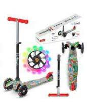 Kidwell City Uno Art.15922 Kids 3wheel scooter Bērnu skūteris augstāka kvalitāte ar gaismas effektiem