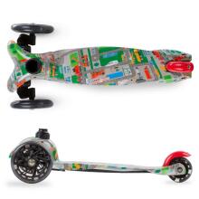 Kidwell City Uno Art.15922 Kids 3wheel scooter Bērnu skūteris augstāka kvalitāte ar gaismas effektiem