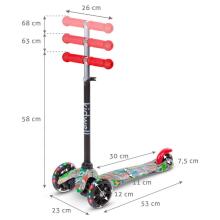 Kidwell City Uno Art.15922 Kids 3wheel scooter Bērnu skūteris augstāka kvalitāte ar gaismas effektiem