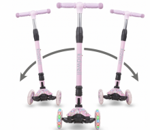 Kidwell City Uno Art.15922 Kids 3wheel scooter Bērnu skūteris augstāka kvalitāte ar gaismas effektiem