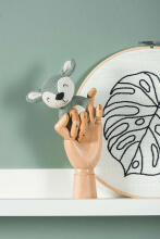 Jollein Rattle Soft Deer Art.054-014-65323 Ash Green Mīksts adīts grabulis