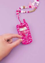 MAKE IT REAL Juicy Couture Stilīgais telefons – lūpu spīdums ar pašgatavotu siksniņu