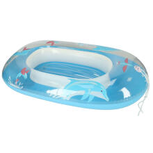 Ikonka Art.KX6097_2 BESTWAY 34037 inflatable swimming mattress children's pontoon boat mattress blue