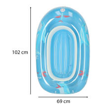 Ikonka Art.KX6097_2 BESTWAY 34037 inflatable swimming mattress children's pontoon boat mattress blue
