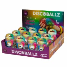 Keycraft Gooballz Disco Art.GP206 White Антистрессовый мягкий силиконовый мячик c держателем