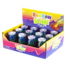 Keycraft Rainbow  Slime in Flask Art.NV16 kolba ar lipīgu slaimu 135g