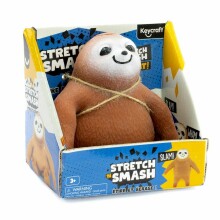 Keycraft Stretch 'N Smash Sloth Art.NV665 Мягкая каучуковая игрушка антистресс