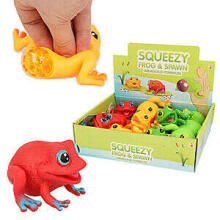 Keycraft Squeezy Frogs with Spawn Art.NV359 Антистрессовая мягкая силиконовая Лягушка