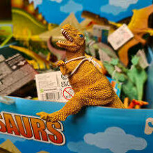 Keycraft Small Dinosaurs Art.CR32  Резиновая игрушка-антистресс Динозавр