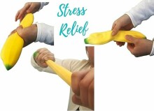 Keycraft Squishy Banana Art.NV615 Stressivastane mänguasi