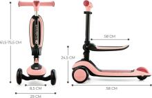 Kinderkraft  Halley Scooter Art.KRHALL00PNK0000 Rosa Pink Детский трёхколёсный самокат