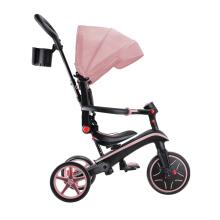 GLOBBER trīsritenis Explorer Trike Foldable 4in1, tumši pasteļrozā, 732-210