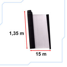 Ikonka Art.KX10345 Samta ruļļu plēve melna 1,35x15m