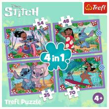 TREFL STITCH Комплект пазлов 4в1