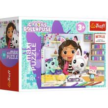 TREFL GABBY´S DOLLHOUSE Puzle mini maxi, 20 gab.