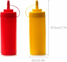 Bebe Basic Toys Art.159504 Bottles ketchup and mustard bottles 2 psc 350ml