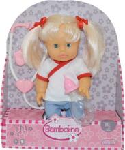 BAMBOLINA lelle ar stetoskopu un pudeli Nena Doctor, 36cm, BD132