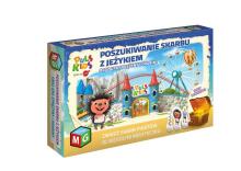 Ikonka Art.KX3648 Treasure Hunt board game with Hedgehog Springs and Ladders 5+ MULTIGRA