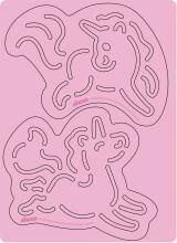AVENIR Scratch set with stencil: Unicorns