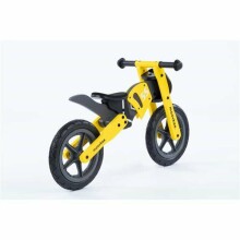 Moovkee Balance Bike Alex Air Art.159828 Yellow  Jooksurattas puitraamiga