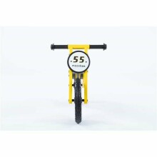 Moovkee Balance Bike Alex Air Art.159828 Yellow Rožinis vaikiškas motoroleris su mediniu rėmu
