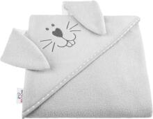 Bocialand Bath Towel Cover Ears Art.BOC0124 Owl Terry towel with hood 80x80cm