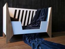 Nordi Kidson Baby Bed Oak Art.NF02001-1 White bērnu koka gulta no dabīga ozola 144x90x78сm