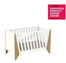 Nordi Kidson Baby Bed Oak Art.NF02001-1 White bērnu koka gulta no dabīga ozola 144x90x78сm