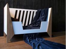 Nordi Kidson Baby Bed Oak Art.NF02001-1 White bērnu koka gulta no dabīga ozola 144x90x78сm