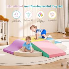 Lischwert Children's Foam Building Blocks Art.159972 Macarons   Игровой многофункциональный/модульный центр