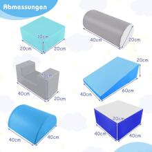 Costway Foam Buildings Blocks  Art.159975 Blue Игровой многофункциональный/модульный центр