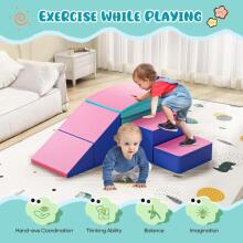 Lischwert Children's Foam Building Blocks Art.159984 Pink/Blue  Игровой многофункциональный/модульный центр
