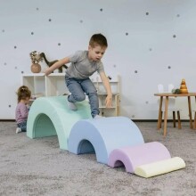 Iglu Soft Play Montessori Rainbow Art.159990 Pastel Montessori Soft Play komplekts - Varavīksne