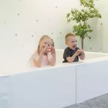 Большой квадратный сухой бассейн – мягкий игровой бассейн из пены для малышей (для дома и улицы)