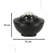 Ikonka Art.KX4405 Zvaigžņu projektors LED nakts bumba bluetooth tālvadības pults