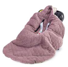 Makaszka Car Seat Blanket Art.160026 Dream Garden Высококачественное детское двухстороннее легкое одеяло-конверт с капюшоном (100x110 см)